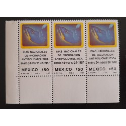 SD)1987, MEXICO, NATIONAL ANTI-POLIOMYELITIC VACCINATION DAYS, MNH