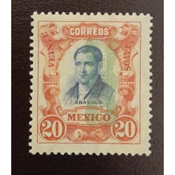SD)1910, MEXICO, MARIANO ABASOLO, CENTENARY OF INDEPENDENCE, MINT,