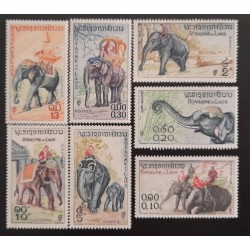SD)1958, LAOS, THE ELEPHANT IN LEOSIAN CULTURE, MNH AND MINT