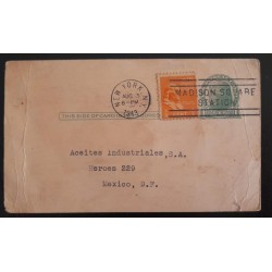 SD)1943, USA, CIRCULATED POSTAL INTEGRATION FROM THE USA TO THE UNITED STATES
