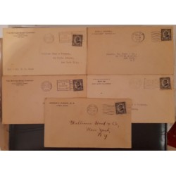 SD)USA, 5 LETTERS CIRCULATED TO NY, HARDING.