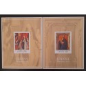 SD)1991 GHANA, IMPERFORATED SOUVENIR SHEETS, THE VIRGIN AND THE GIRL STANDING IN THE NICHE, THE