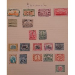 SD)GUATEMALA, SHEET WITH STAMPS, DIFFERENT TOPICS, USED.