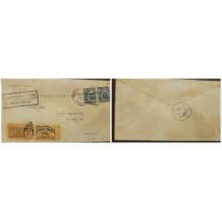 O) PANAMA, CURAZAO, BICYCLE MESSENGER, SPECIAL DELIVERY STAMP . SURCHARGED OVERPRINTED, 15 centimos on 10 centimos,