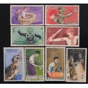 SD)1957, LAOS, DIFFERENT STAMPS, MNH