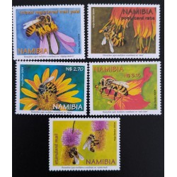 SD)NAMIBIA, FLOWERS VARIETIES OF FLOWERS, BEES, MNH