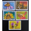 SD)NAMIBIA, FLOWERS VARIETIES OF FLOWERS, BEES, MNH
