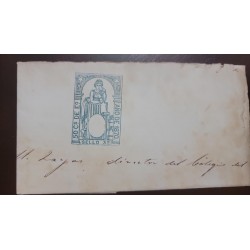 1870 SPAIN, JUDICIAL SEAL, REVENUE, TAX,  50c de E,  CIRCULATED