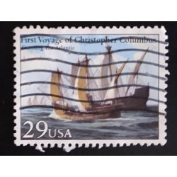 SD)1950, USA, LAND IN SIGHT, BOATS, USED, DEPARTURE 8 PESOS