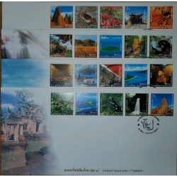 P) 2004 THAILAND, UNSEEN SERIES , BEAUTIFUL TOURIST SPOTS IN THAILAND, 4 FDC