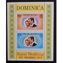 SD)1973 DOMINICA. ROYAL WEDDING. SOUVENIR SHEET. MNH.