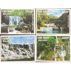 O) 2022 VIETNAM, IMPERFORATED, WATERFALLS, LANDSCAPE, MNH