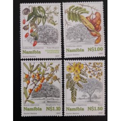 SD)1997, NAMIBIA, TREE DIVERSITY, BUBINGA, WINTER THORN, SHEPHERD'S TREE, WINGED FRUIT, MNH