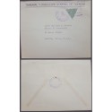 E) 1941 GUATEMALA, THREE QUETZAL TRIANGLE STAMP, COURT AND GENERAL MANAGEMENT OF ACCOUNTS, GUATEMALA CONSUL CIRCULATED COVER TO