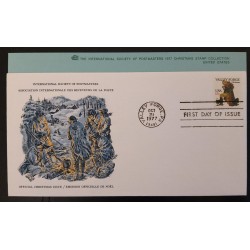 SD)1977, USA, FIRST DAY OF EMMUSION COVER, CHRISTMAS, WIZARDS, GEORGE WASHINGTON IN VALLEY FORGE, FDC