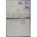 E)1906 GUATEMALA, HANDWRITTEN CANCELLATION, LAKE AMATLITAN 10c-DOBLE THE CATHEDRAL 20c, CIRCULATED COVER TO GERMANY, VF