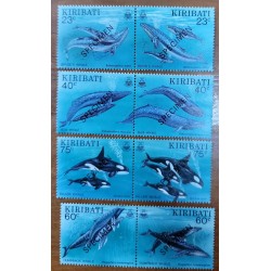O) 1994 KIRIBATI, SPECIMEN, WHALES, BRYDE´S, BLUE WHALE, HUMPBACK, KILLER, SCT 623-630, MNH