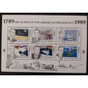 SD)1989, DOMINICA, SOUVENIR SHEET, 200 YEARS OF THE AMERICAN PRESIDENCY, GEORGE
