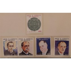 SD)1973, MEXICO, ART AND SCIENCE OF MEXICO, ASTRONOMERS, AZTEC STONE CALENDAR, CARLOS DE SIGÜENZA Y GÓNGORA, SCIENTIST AND LIT
