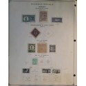 E)1899-1912 COLOMBIA, ALBUM PAGE, COLOMBIA REPUBLIC ANTIOQUIA REGISTRATION -ACKNOWLEDGMENT OF RECEIPT- TOO LATE STAMPS- FOR CITY