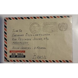 O) 1958 UNITED NATIONS EMERGENCY FORCE, AIRMAIL, CIRCULATED TO RIO DE JANEIRO  - BRAZIL