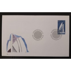 SD)1992, DENMARK, FIRST DAY OF ISSUE COVER, UNIVERSAL EXHIBITION, EXPO '92, SEVILLE, SPAIN, SKYSCRAPER, DANISH PAVILION, FDC