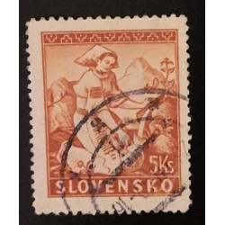 SD)1939 -1944, ESLOVAQUIA, ESLOVAQUIA EN AL TRABAJO, CAMPESINA, USADO