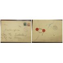 O) UNITED STATES - USA, FRANKLIN, WEBSTER, CIRCULATED COVER TO SWITZERLAND, XF