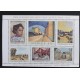 SD)1969, SOUVENIR SHEET, CENTENARY OF THE BIRTH OF THE PAINTER IVAN AGUELI, WORKS, A ROAD, AN EGYPTIAN HOUSE, YOUNG EGYPTIAN,