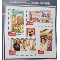 EL)2015 S. TOMÉ E PRINCIPÉ, XXV ANNIVERSARY OF THE LIBERATION OF NELSON MANDELA, 1918-2013, NELSON MANDELA ,NELSON MANDE