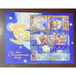 EL)2002 GUERNSEY, CHRISTMAS, 6 STAMPS SCT 789A, MINI SHEET, SS, MNH