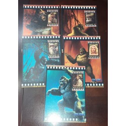 EL)2005 NEW ZEALAND, 5MAX CARDS, CINEMA "KING KONG" BY PETER JACKSON, DARROW & DRISCOLL, KING KONG, CARL DENHAM, ANN DARROW, JAC