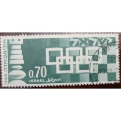 SD)1964 ISRAEL, CHESS- QUEEN AND BOARD, CANCELED