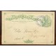 P) 1909 COSTA RICA, TRAVELLING POST OFFICES, POSTAL STATIONERY, AMBULANTE RAMAL, CIRCULATED TO SIQUIRRES, XF