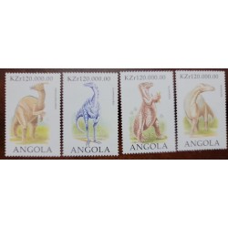 P) 1998 ANGOLA, PREHISTORIC ANIMAL , DIFFERENT SPECIES, COMPLETE SERIES, MNH