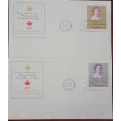 EL)1973 CANADA, ROYAL VISIT AND SUMMIT OF THE HEADS OF STATE OF THE MEMBER COUNTRIES OF THE COMMONWEALTH. OTTAWA, QUEEN ELIZABET