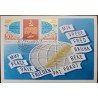 SD)1984 USSR, SOVIET DEFENSE OF PEACE, WORLD FESTIVAL OF STUDENTS AND PEACE, SOUVENIR SHEET WITH CANCELLATION