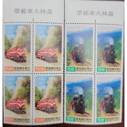 SD)1981 CHINA, TRAINS- LOCOMOTIVES, 2 B/4, MNH