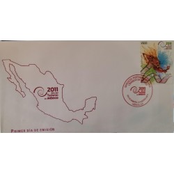 SD)2011, MEXICO, FIRST DAY OF ISSUE COVER, NATIONAL TOURISM DAY IN MEXICO, FDC