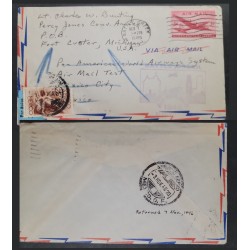 EL)1945 USA, COVER CIRCULATED IN BOTH COUNTRIES, MEXICO AND USA, VF