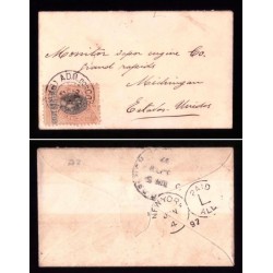 O) 1897 BRAZIL, LIBERTY HEAD, EARLY MORNING CARRIAGE, L ALL,, CIRCULATED TO UNITED STATES - USA. XF