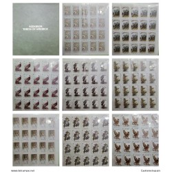 O) 1975 HAITI, BIRDS, IMITED EDITION, ALBUMB BY 15 MINI SHEET, OFFICIALLY CLOSED , PRINTING PLATES DESTROYED.