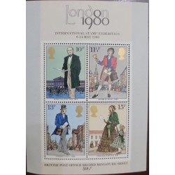EL)1980 GREAT BRITAIN, INTERNATIONAL STAMP EXHIBITION 6-14 MAY 80', ROWLAND HILL 1795-1879, GENERAL POST OFFICE 1839, LONDON POS
