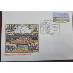 EL)2017 GERMANY, IMAGES OF PASTORALISM FROM 1900, LUDWIGSBURG PALACE 70C, FDC
