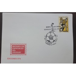 P) 1981 URUGUAY, 1968 PENAROL CLUB'S INTERCONTINENTAL FOOTBALL CHAMPIONSHIPS, FDC, XF