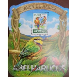 EL)2015 MOZAMBIQUE, BIRDS OF AFRICA, MEROPS BULOCKI 175MT, SS, MNH