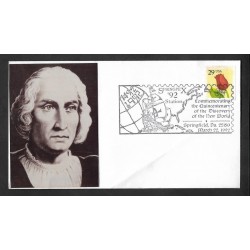 SD)1992 USA ENVELOPE COMMEMORATING THE FIFTH CENTENARY OF THE DISCOVERY OF THE NEW WORLD FLOR 29C, NEW