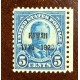 P) 1923 UNITED STATES, CELEBRATING XXVI PRESIDENT THEODORE ROOSEVELT OF USA, STAMP OVERPRINT, XF