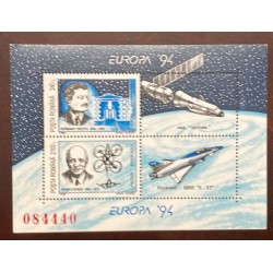 P) 1994 ROMANIA, INVENTIONS AND DISCOVERIES, EUROPA, MINISHEET, MNH