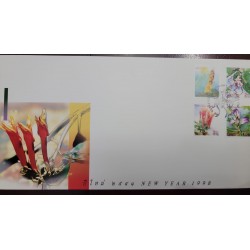 P) 1998 THAILAND, NEW YEAR, FLOWERS, ENDEMIC FAUNA, FDC, XF